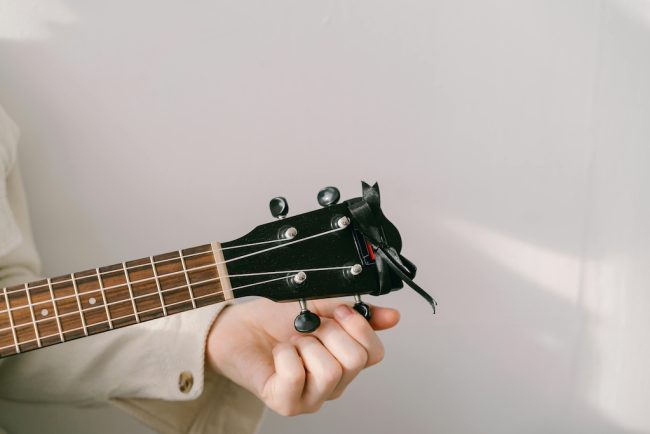 Tune a Ukulele with a Tuner