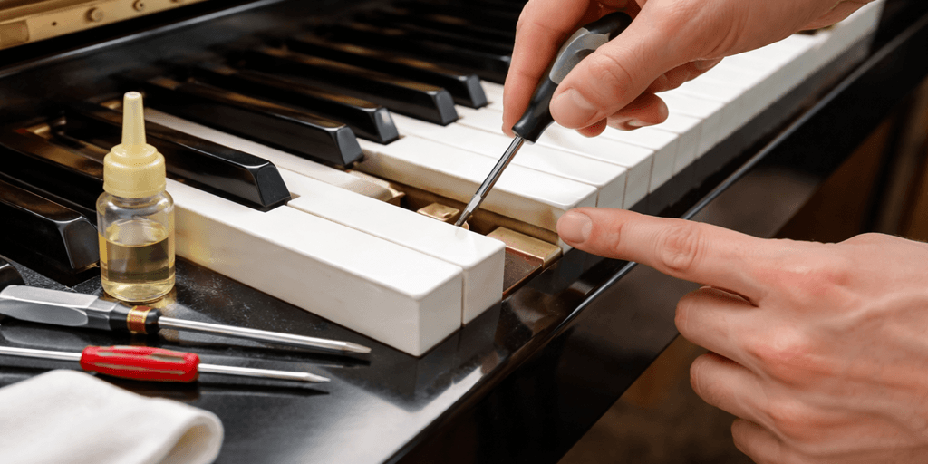 How to Fix a Sticky Key on a Piano